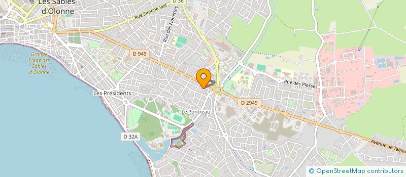 localisation de l'entreprise MONSIEUR ROBERT SCHEENAERTS à LES SABLES D'OLONNE