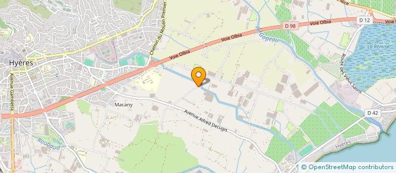 localisation de l'entreprise MONSIEUR ROBERT SCHNEIDER  HYERES