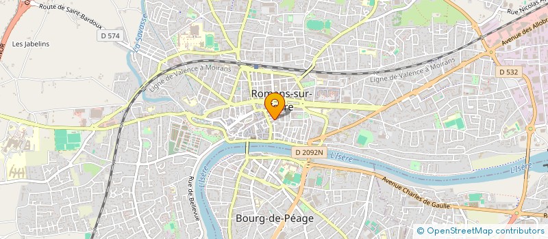 localisation de l'entreprise MONSIEUR ROBERT SCHOERLIN  ROMANS-SUR-ISERE