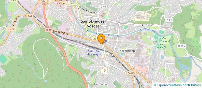 localisation de l'entreprise MONSIEUR ROBERT SENGER  SAINT DIE DES VOSGES