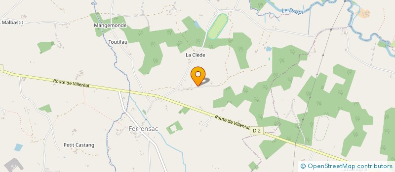 localisation de l'entreprise MONSIEUR ROBERT SICOT  FERRENSAC