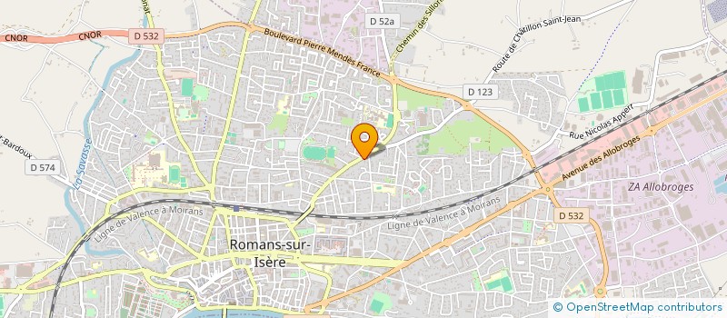 localisation de l'entreprise MONSIEUR ROBERT STASZEWSKI  ROMANS-SUR-ISERE