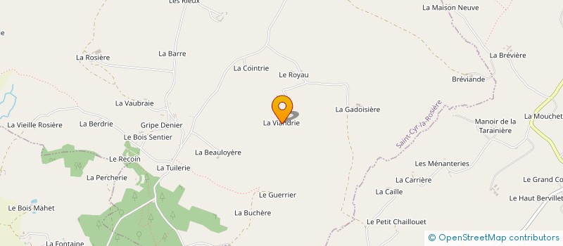 localisation de l'entreprise MONSIEUR ROBERT SURCIN à SAINT-CYR-LA-ROSIERE