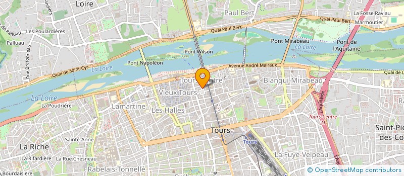 localisation de l'entreprise MONSIEUR ROBERT SUREAU  TOURS