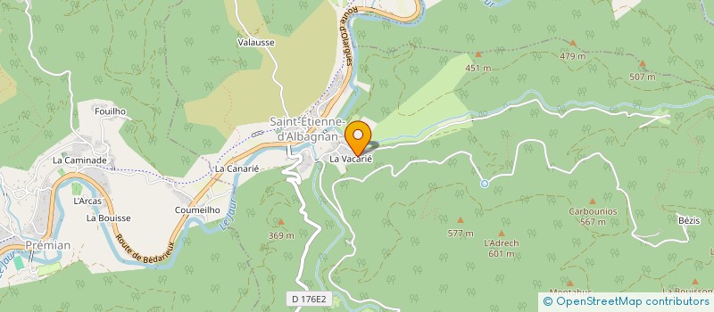 localisation de l'entreprise MONSIEUR ROBERT TAILLEUR à SAINT VINCENT D'OLARGUES