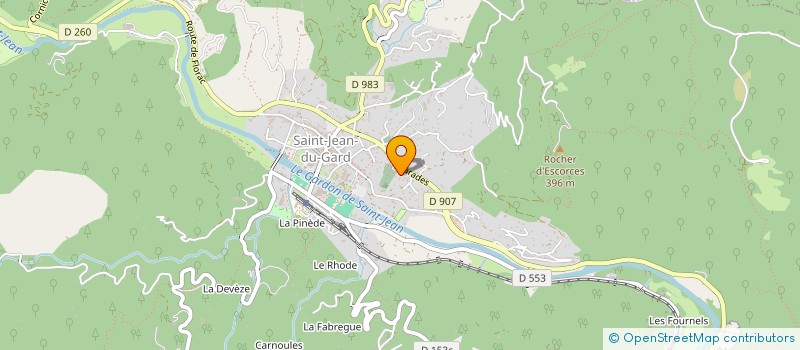 localisation de l'entreprise MONSIEUR ROBERT TEISSIER  SAINT-JEAN-DU-GARD