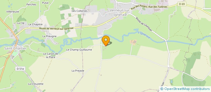 localisation de l'entreprise MONSIEUR ROBERT TEMPLIER à VERNEUIL-SUR-IGNERAIE