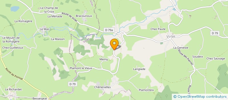 localisation de l'entreprise MONSIEUR ROBERT TETAZ  VIRLET