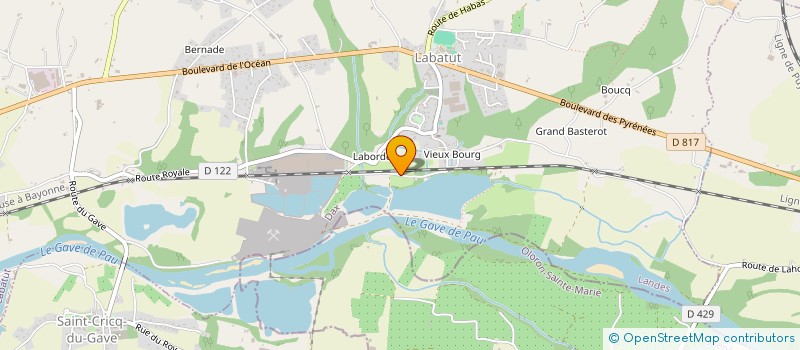 localisation de l'entreprise MONSIEUR ROBERT THAIS  LABATUT