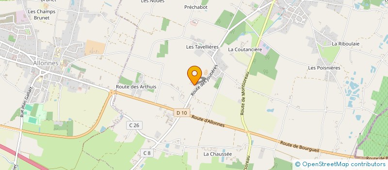 localisation de l'entreprise MONSIEUR ROBERT THEODET à BRAIN-SUR-ALLONNES