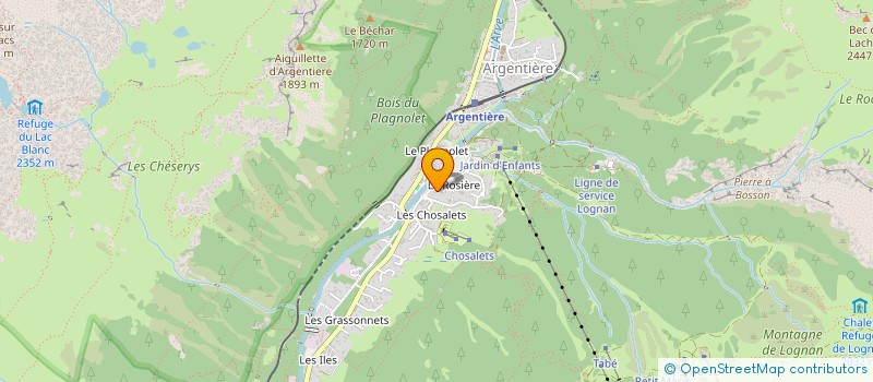 localisation de l'entreprise MONSIEUR ROBERT THORNTON  CHAMONIX-MONT-BLANC