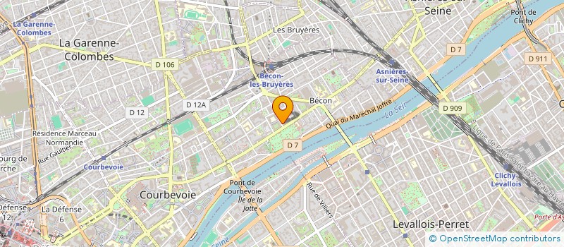 localisation de l'entreprise MONSIEUR ROBERT THUILLIEZ à COURBEVOIE