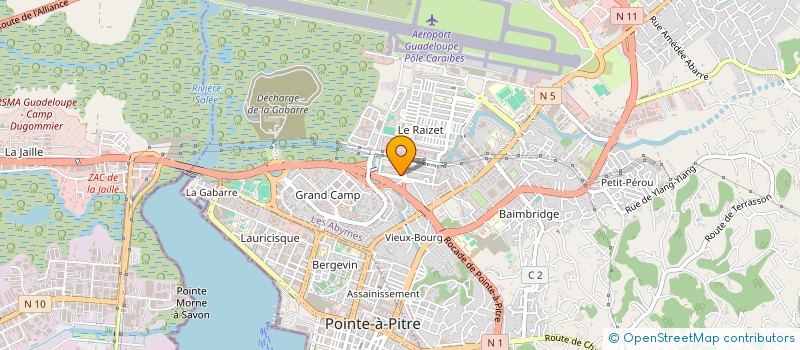 localisation de l'entreprise MONSIEUR ROBERT TIGNAC à LES ABYMES