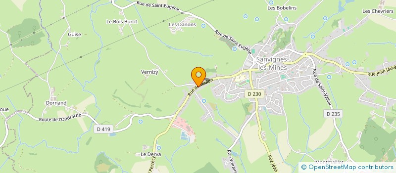 localisation de l'entreprise MONSIEUR ROBERT TILLIER  SANVIGNES-LES-MINES