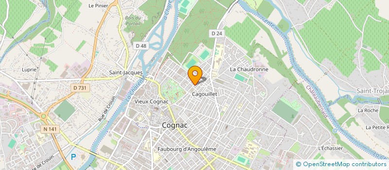 localisation de l'entreprise MONSIEUR ROBERT TOD à COGNAC