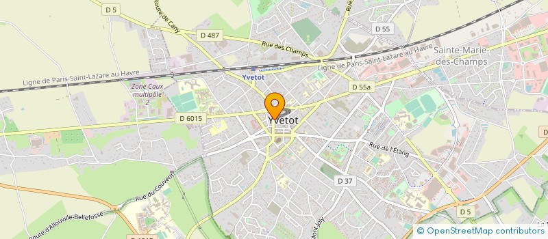 localisation de l'entreprise MONSIEUR ROBERT TOUGARD  YVETOT