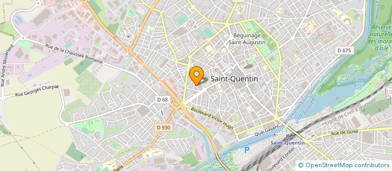 localisation de l'entreprise MONSIEUR ROBERT TOUZET à SAINT-QUENTIN