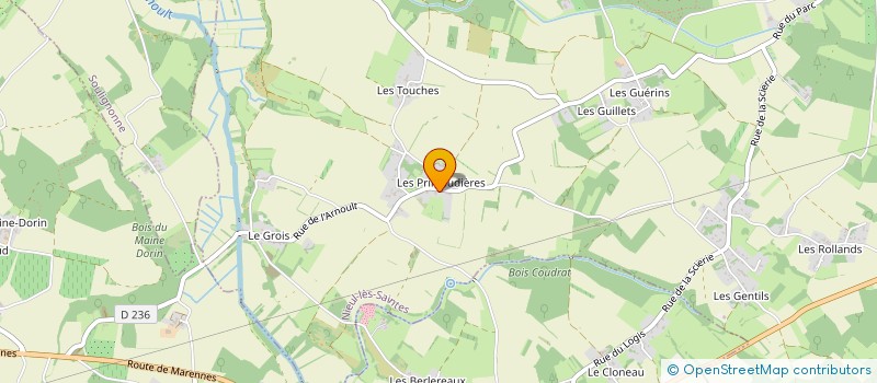 localisation de l'entreprise MONSIEUR ROBERT TRAIN  NIEUL-LES-SAINTES