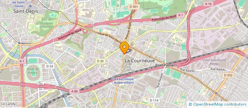 localisation de l'entreprise MONSIEUR ROBERT TRAN à LA COURNEUVE