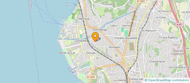 localisation de l'entreprise MONSIEUR ROBERT TRUCHON  AIX-LES-BAINS