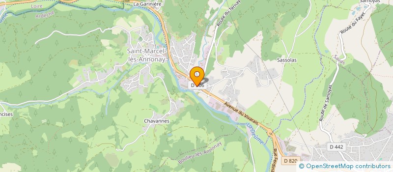 localisation de l'entreprise MONSIEUR ROBERT VALLA à SAINT-MARCEL-LES-ANNONAY