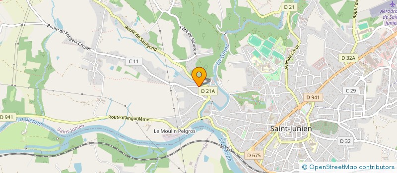 localisation de l'entreprise MONSIEUR ROBERT VALLADE à SAINT-JUNIEN