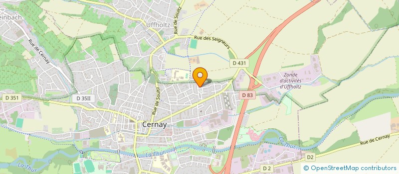 localisation de l'entreprise MONSIEUR ROBERT VANGERVEN  CERNAY