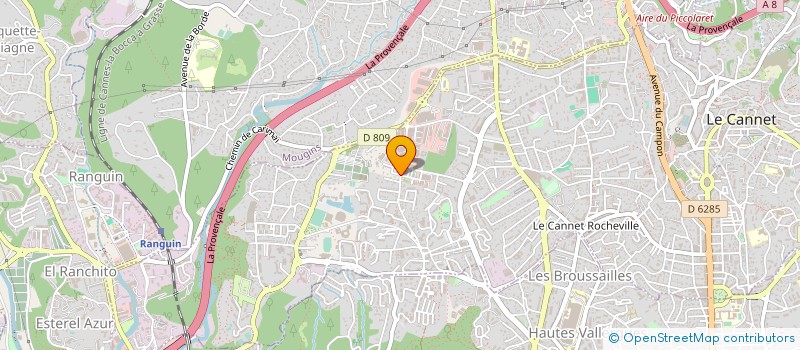 localisation de l'entreprise MONSIEUR ROBERT VANTAGGI à LE CANNET