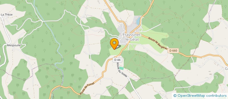 localisation de l'entreprise MONSIEUR ROBERT VERDIER à FRAYSSINET-LE-GELAT
