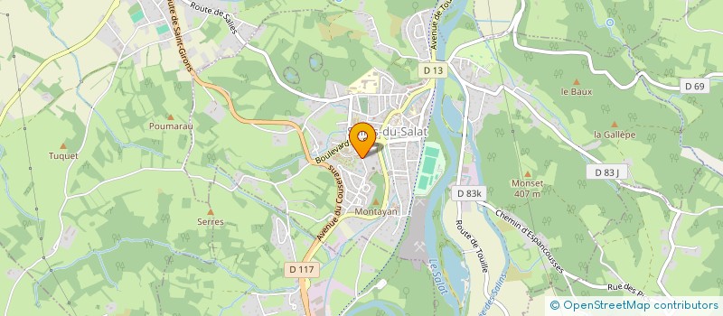 localisation de l'entreprise MONSIEUR ROBERT VERGONJEANNE  SALIES-DU-SALAT