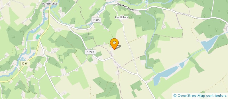 localisation de l'entreprise MONSIEUR ROBERT VERITE  PRUILLE L'EGUILLE