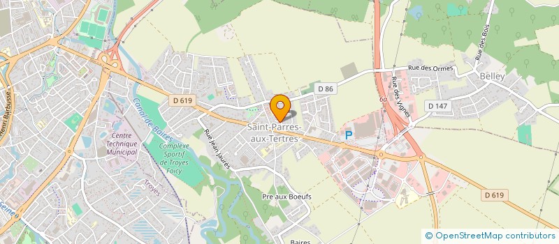 localisation de l'entreprise MONSIEUR ROBERT VERNAT  SAINT-PARRES-AUX-TERTRES