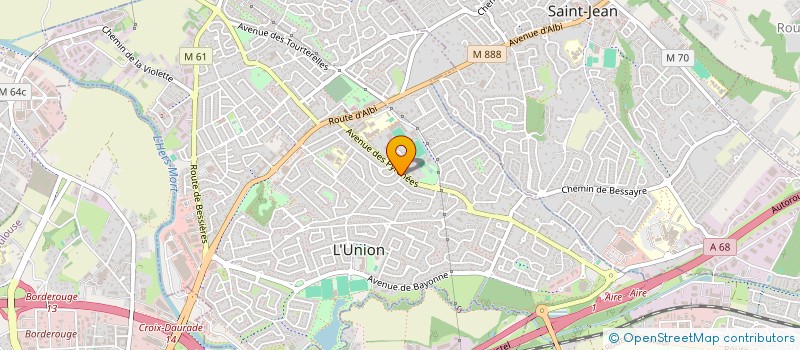localisation de l'entreprise MONSIEUR ROBERT VERNAY à L'UNION
