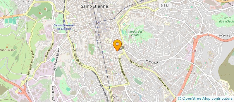 localisation de l'entreprise MONSIEUR ROBERT VEROT à SAINT-ETIENNE