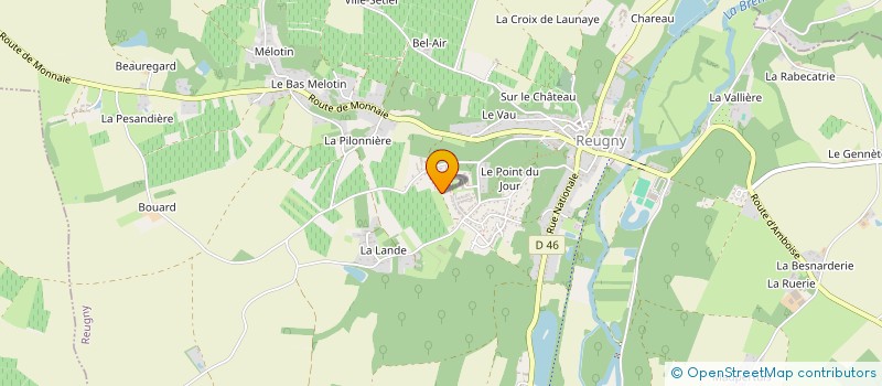 localisation de l'entreprise MONSIEUR ROBERT VERRIERE  REUGNY