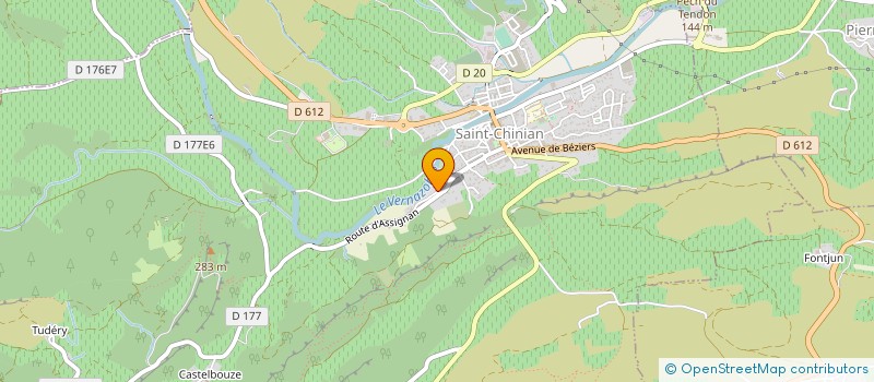 localisation de l'entreprise MONSIEUR ROBERT VIALA  SAINT-CHINIAN