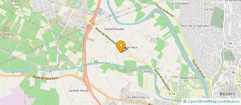localisation de l'entreprise MONSIEUR ROBERT VIEITEZ à BEZIERS