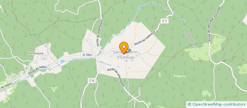 localisation de l'entreprise MONSIEUR ROBERT VILLESUZANNE  SAINT SEVERIN D'ESTISSAC