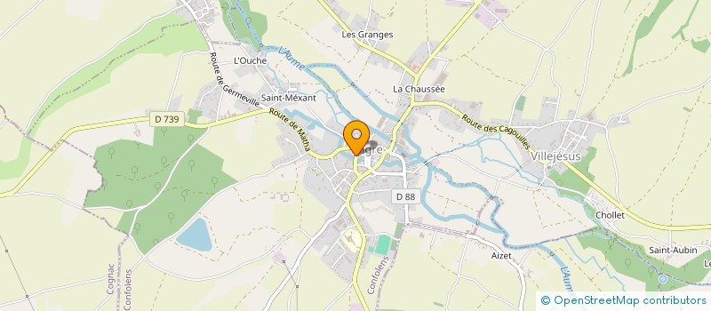 localisation de l'entreprise MONSIEUR ROBERT VINCENDEAU à AIGRE