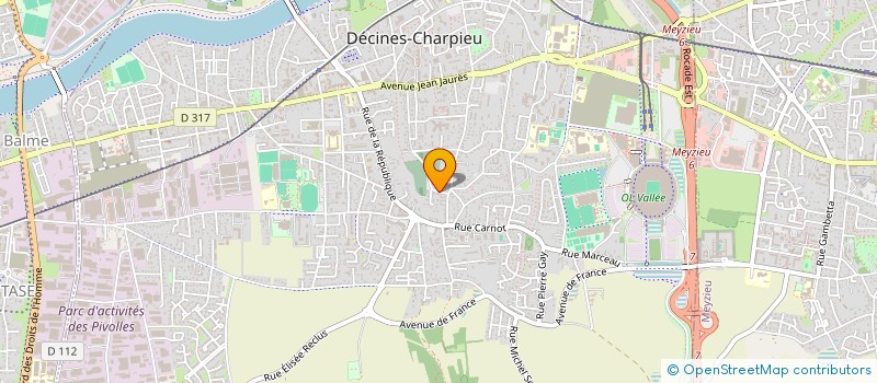 localisation de l'entreprise MONSIEUR ROBERT VITALE  DECINES-CHARPIEU