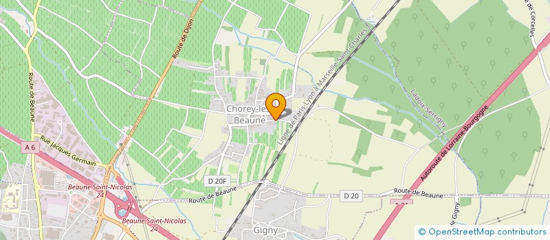 localisation de l'entreprise MONSIEUR ROBERT VOARICK  CHOREY-LES-BEAUNE