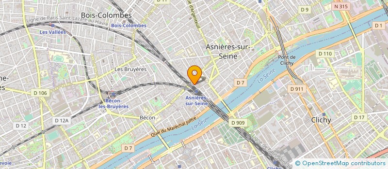 localisation de l'entreprise MONSIEUR ROBERT VOYAZOPOULOS  ASNIERES-SUR-SEINE