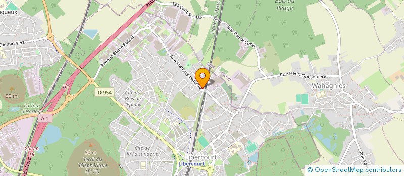 localisation de l'entreprise MONSIEUR ROBERT WATTEAU  LIBERCOURT