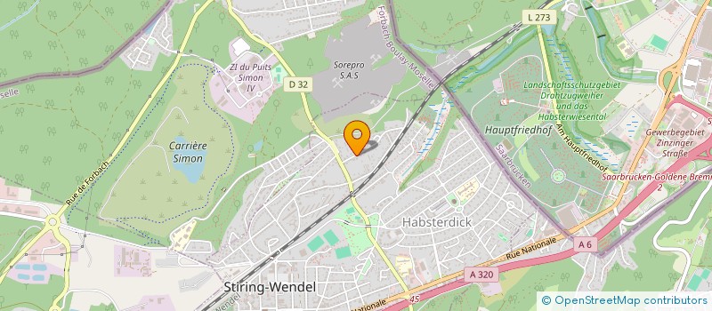 localisation de l'entreprise MONSIEUR ROBERT WEISS  STIRING-WENDEL