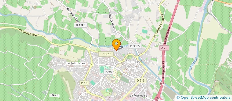 localisation de l'entreprise MONSIEUR ROBERT WEST à PEZENAS