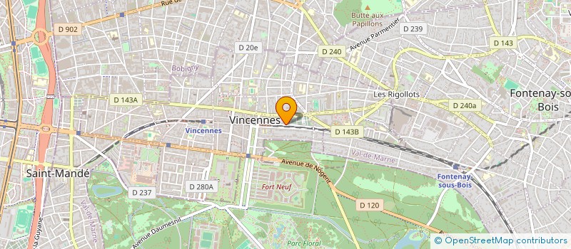 localisation de l'entreprise MONSIEUR ROBERT WOJNAR  VINCENNES