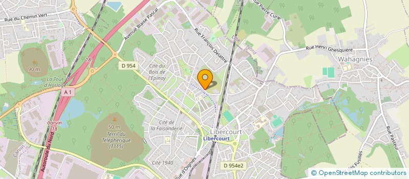 localisation de l'entreprise MONSIEUR ROBERT WOODRUFF  LIBERCOURT