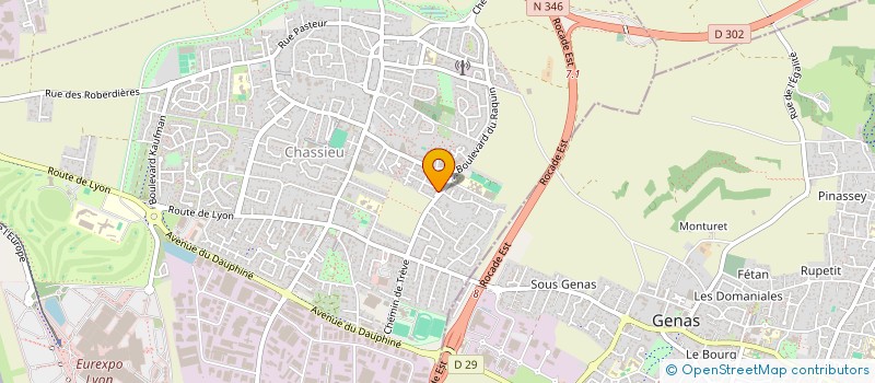 localisation de l'entreprise MONSIEUR ROBERT ZAFRANY  CHASSIEU