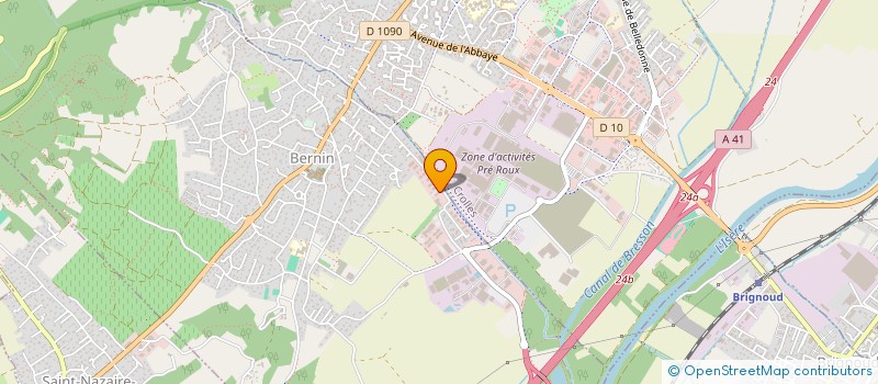 localisation de l'entreprise MONSIEUR ROBERT ZUCCANTE  BERNIN