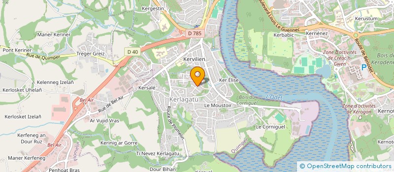 localisation de l'entreprise MONSIEUR ROBERT ZURCHER à QUIMPER